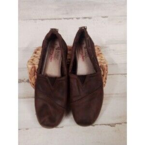 Women's Bobs‎ Brown Slip-on Shoes Wooly Warm Inside Size 6.5